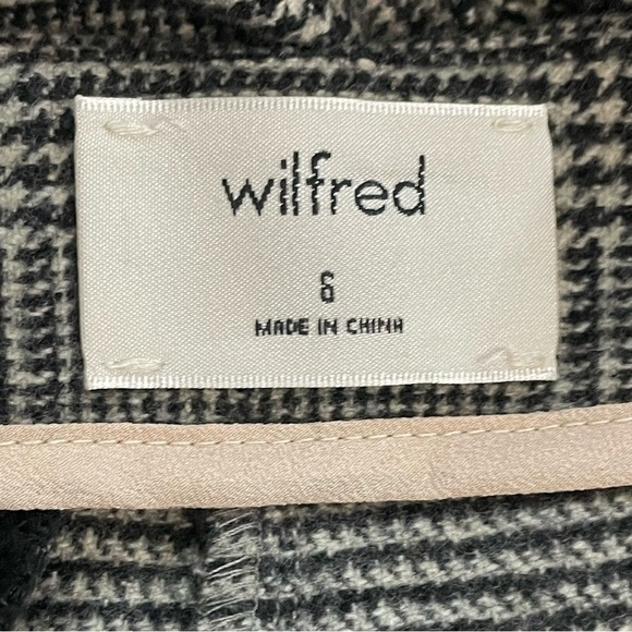 Wilfred | Chambery Cream Black Plaid Ankle Pants - Picture 6 of 8